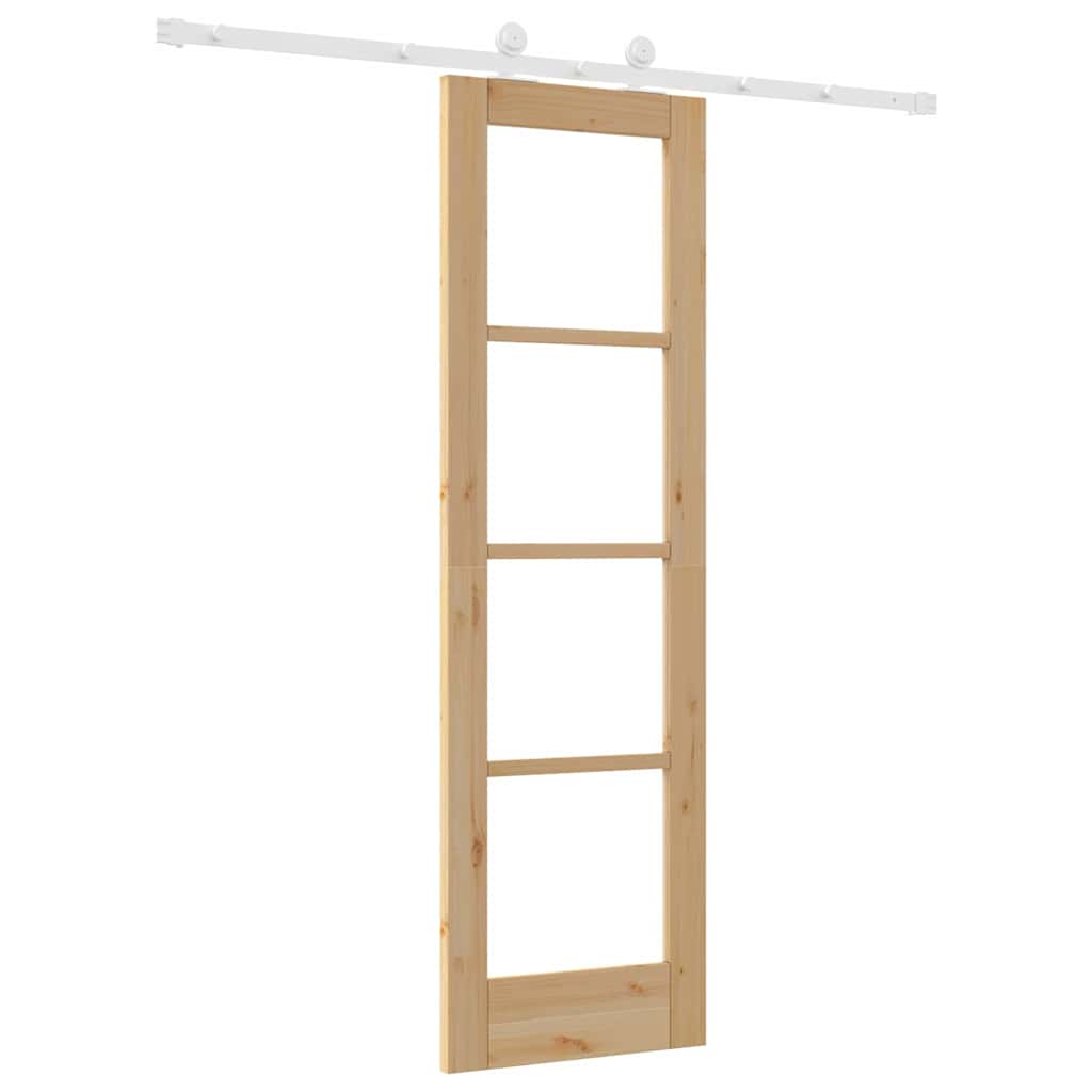 Sliding Door Manual ORKDAL Brown 61 x 198.5 cm Wood and metal