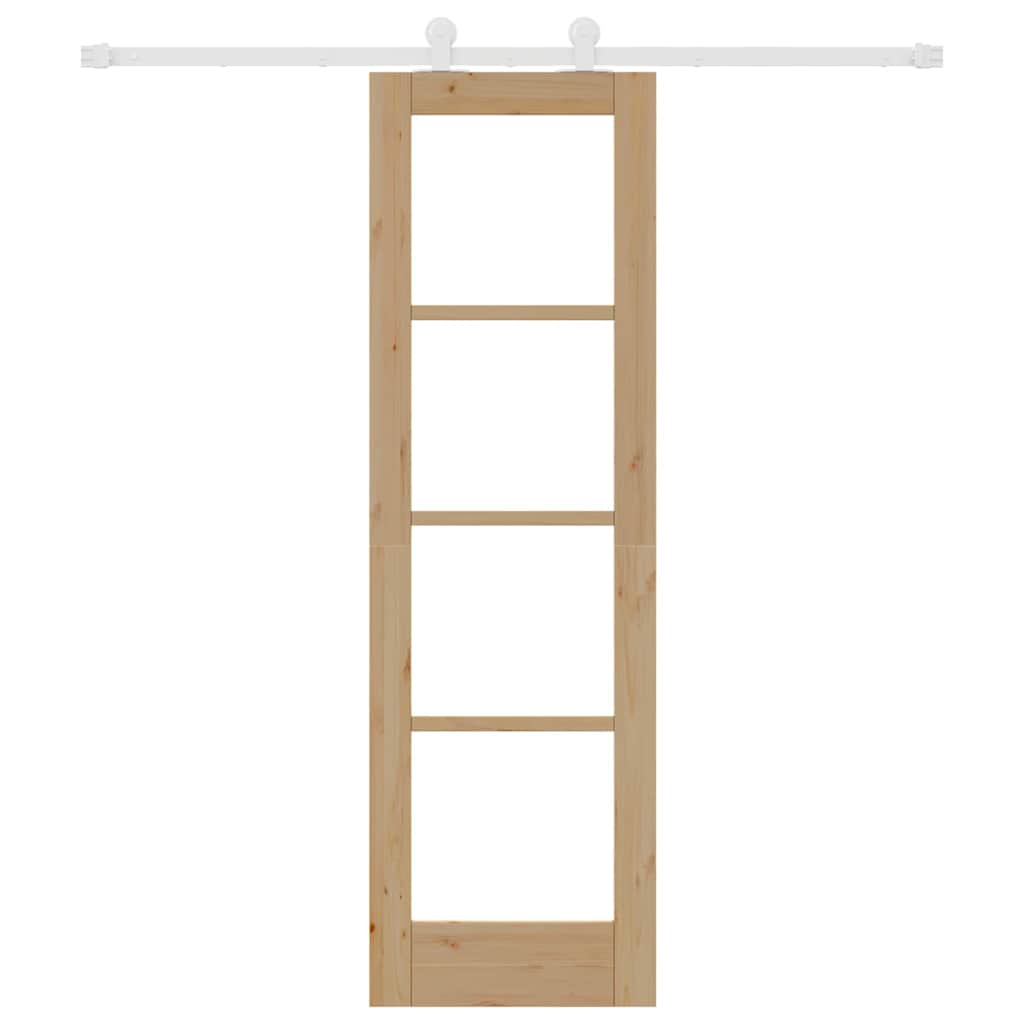 Sliding Door Manual ORKDAL Brown 61 x 198.5 cm Wood and metal