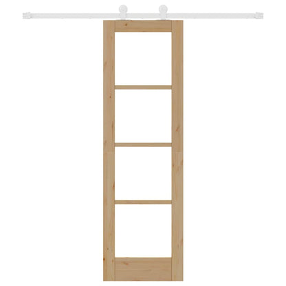 Sliding Door Manual ORKDAL Brown 61 x 198.5 cm Wood and metal