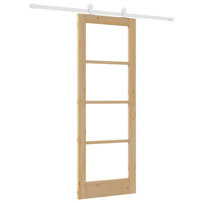 Sliding Door Manual ORKDAL Brown 73.5 x 198.5 cm Wood and metal