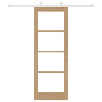 Sliding Door Manual ORKDAL Brown 73.5 x 198.5 cm Wood and metal