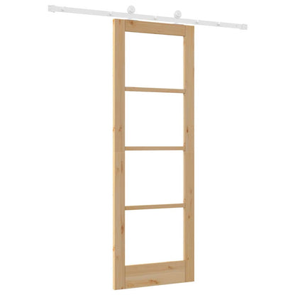 Sliding Door Manual ORKDAL Brown 73.5 x 211 cm Wood and metal