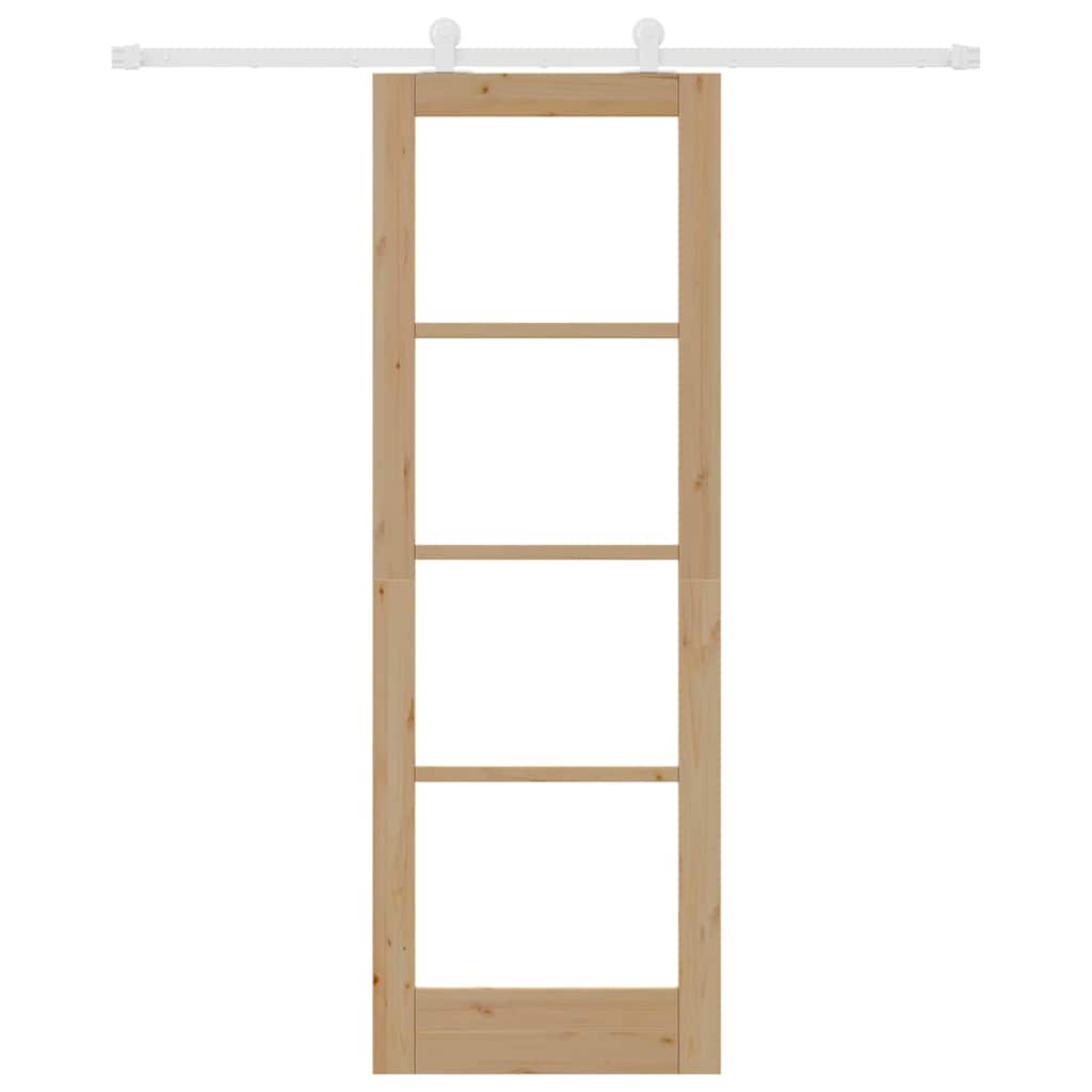 Sliding Door Manual ORKDAL Brown 73.5 x 211 cm Wood and metal