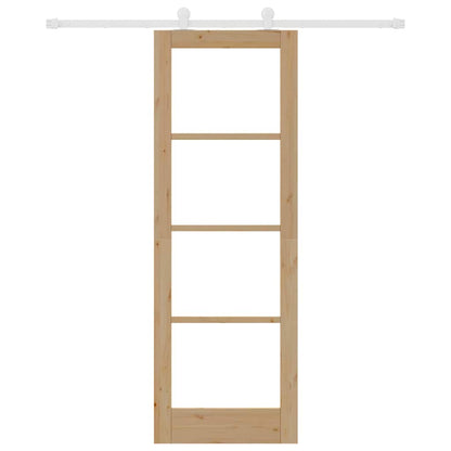 Sliding Door Manual ORKDAL Brown 73.5 x 211 cm Wood and metal