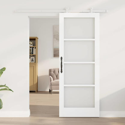 Sliding Door Manual ORKDAL White 78 x 202 cm Wood and metal