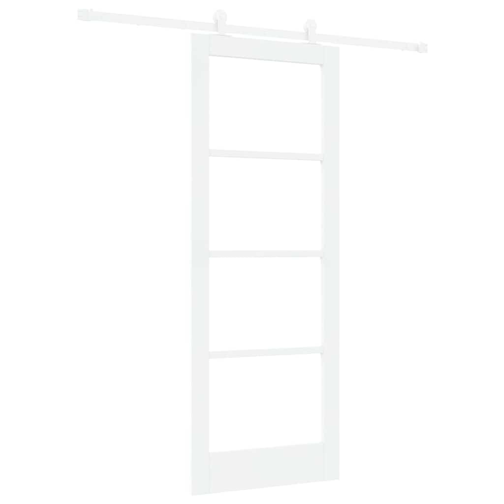 Sliding Door Manual ORKDAL White 78 x 202 cm Wood and metal