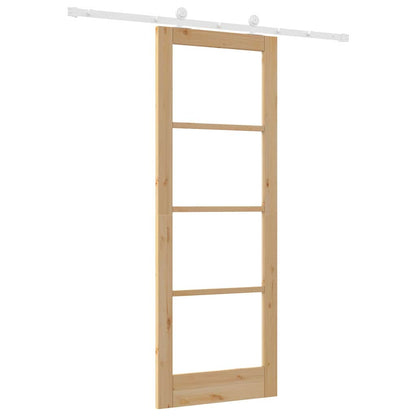 Sliding Door Manual ORKDAL Brown 78 x 211 cm Wood and metal