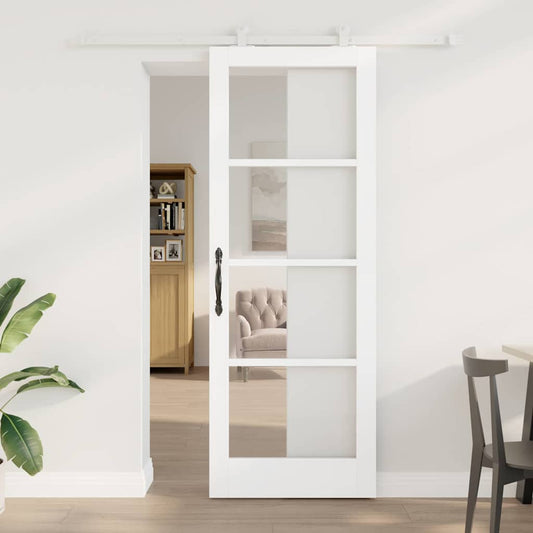 Sliding Door Manual ORKDAL White 78 x 211 cm Wood and metal