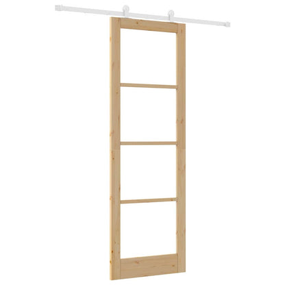 Sliding Door Manual ORKDAL Brown 78 x 232 cm Wood and metal
