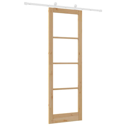 Sliding Door Manual ORKDAL Brown 78 x 232 cm Wood and metal