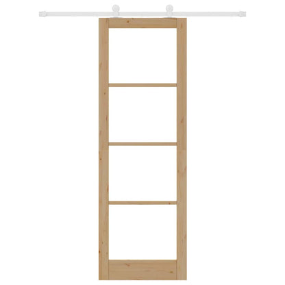 Sliding Door Manual ORKDAL Brown 78 x 232 cm Wood and metal