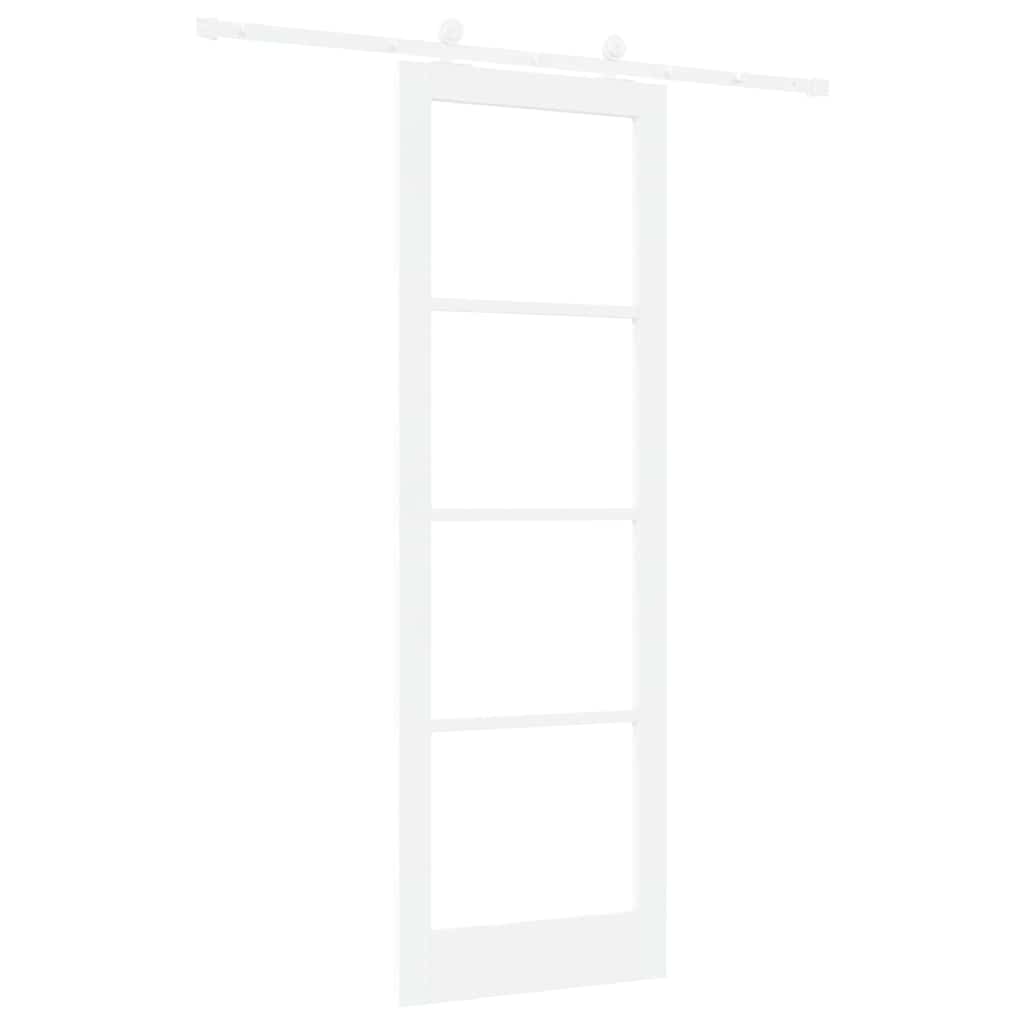 Sliding Door Manual ORKDAL White 78 x 232 cm Wood and metal
