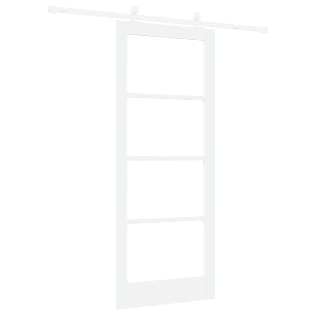 Sliding Door Manual ORKDAL White 83 x 202 cm Wood and metal