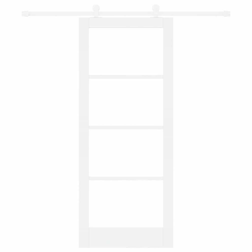 Sliding Door Manual ORKDAL White 83 x 202 cm Wood and metal