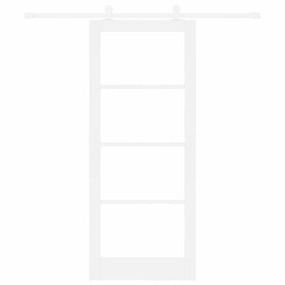 Sliding Door Manual ORKDAL White 83 x 202 cm Wood and metal