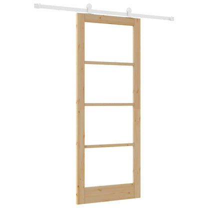 Sliding Door Manual ORKDAL Brown 83 x 211 cm Wood and metal