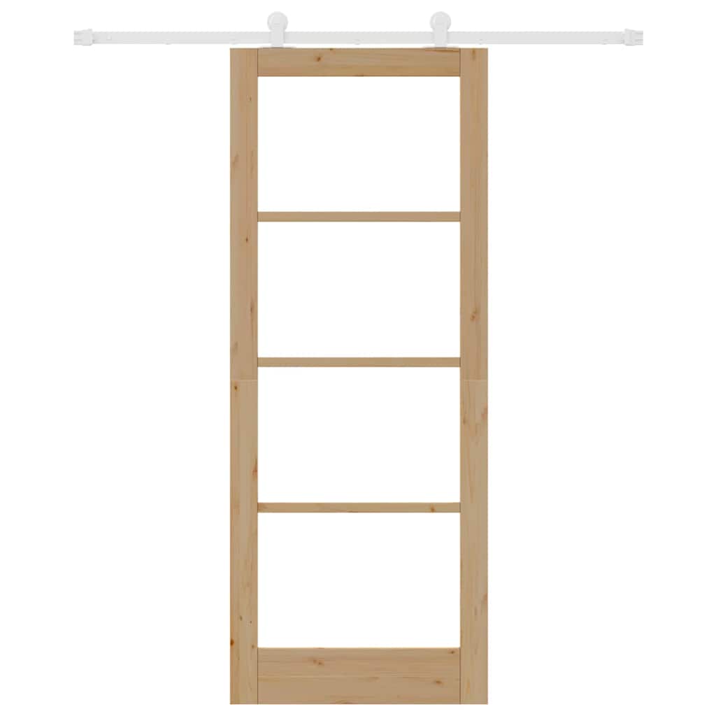 Sliding Door Manual ORKDAL Brown 83 x 211 cm Wood and metal
