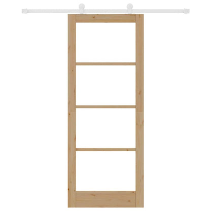 Sliding Door Manual ORKDAL Brown 83 x 211 cm Wood and metal