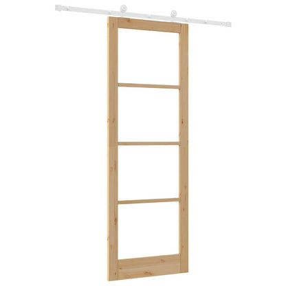 Sliding Door Manual ORKDAL Brown 83 x 232 cm Wood and metal