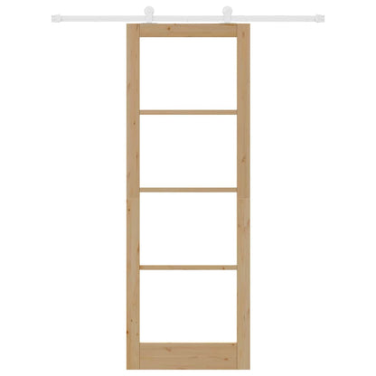 Sliding Door Manual ORKDAL Brown 83 x 232 cm Wood and metal