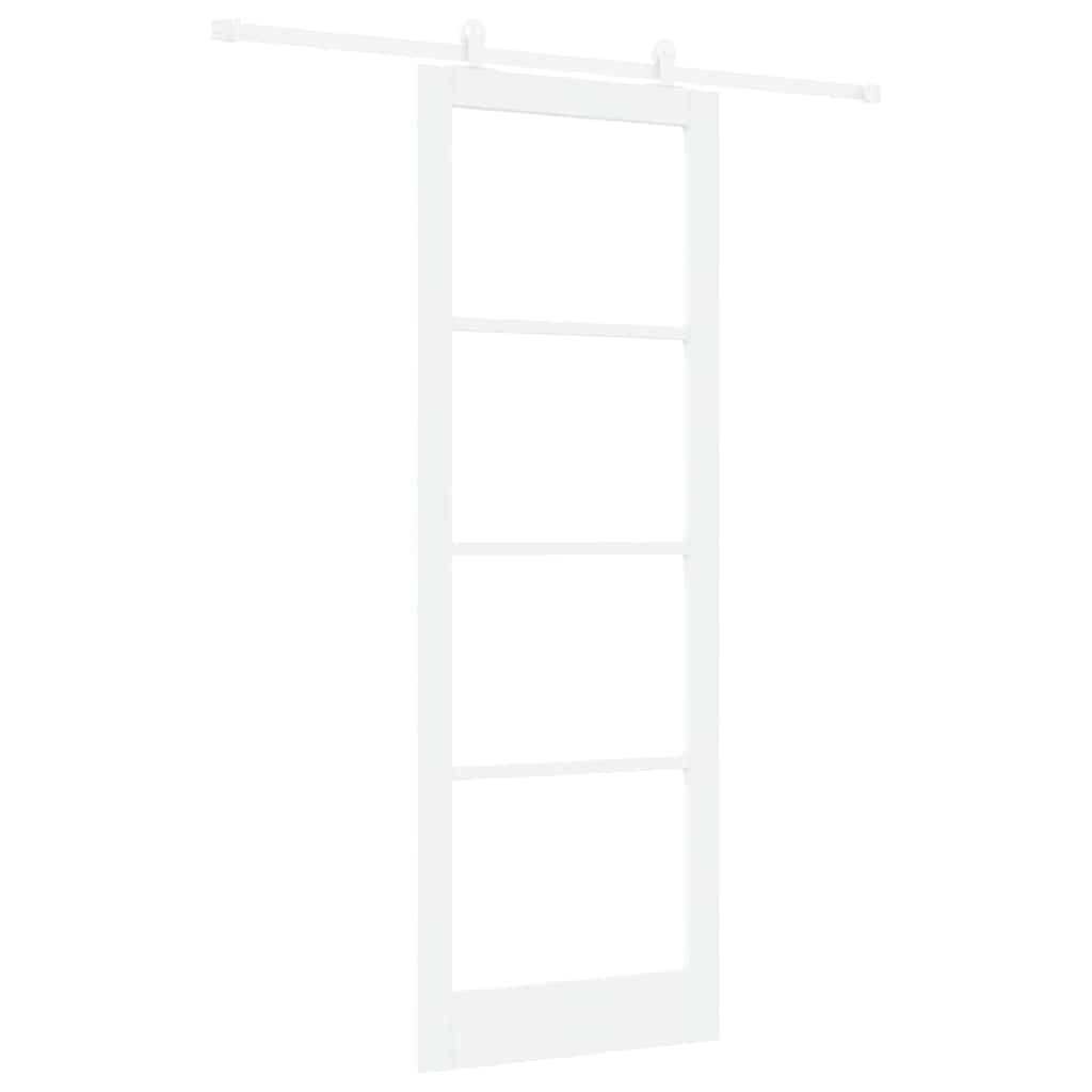 Sliding Door Manual ORKDAL White 83 x 232 cm Wood and metal