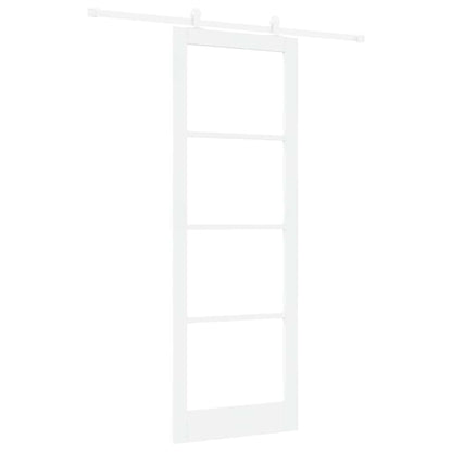 Sliding Door Manual ORKDAL White 83 x 232 cm Wood and metal