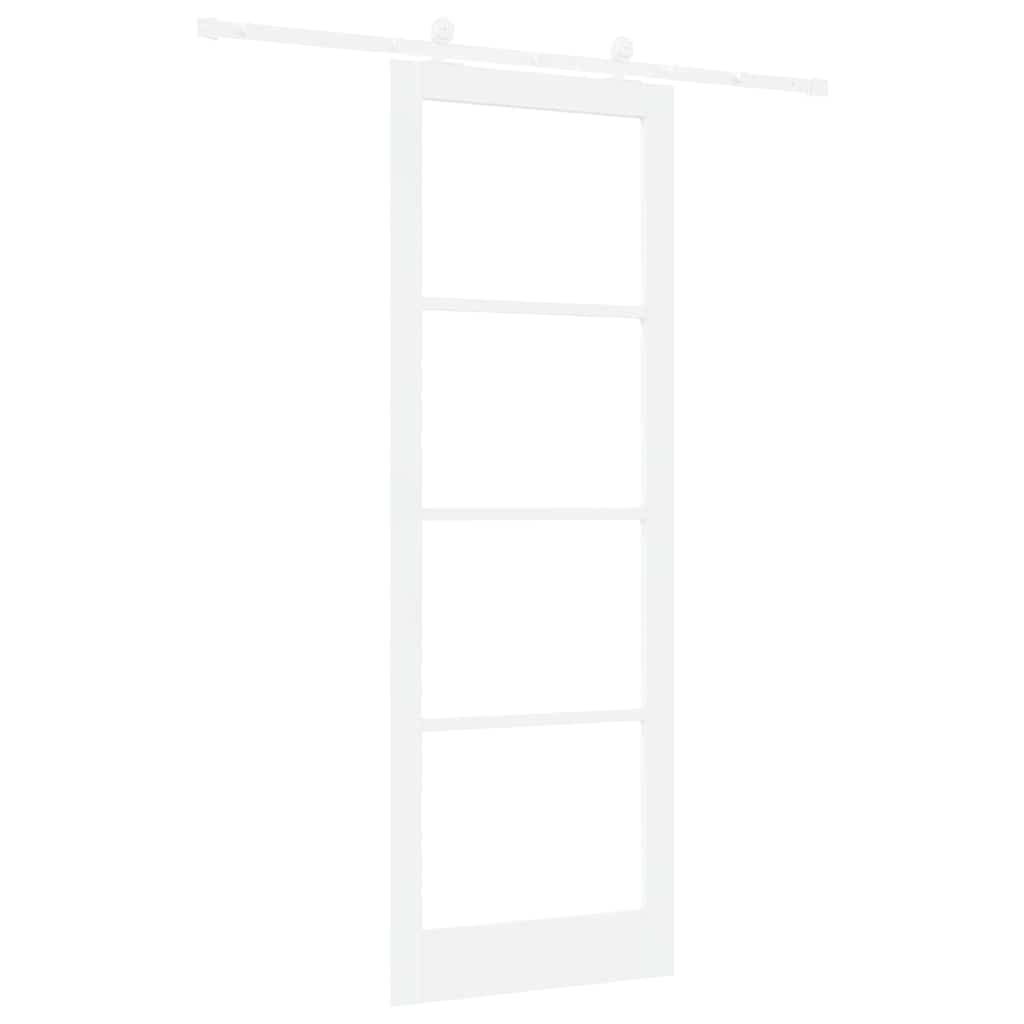 Sliding Door Manual ORKDAL White 83 x 232 cm Wood and metal