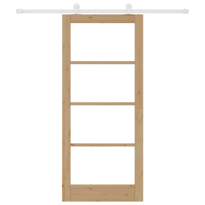 Sliding Door Manual ORKDAL Brown 86 x 198.5 cm Wood and metal