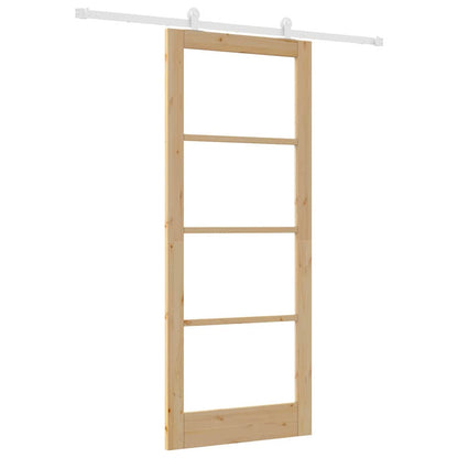Sliding Door Manual ORKDAL Brown 86 x 211 cm Wood and metal