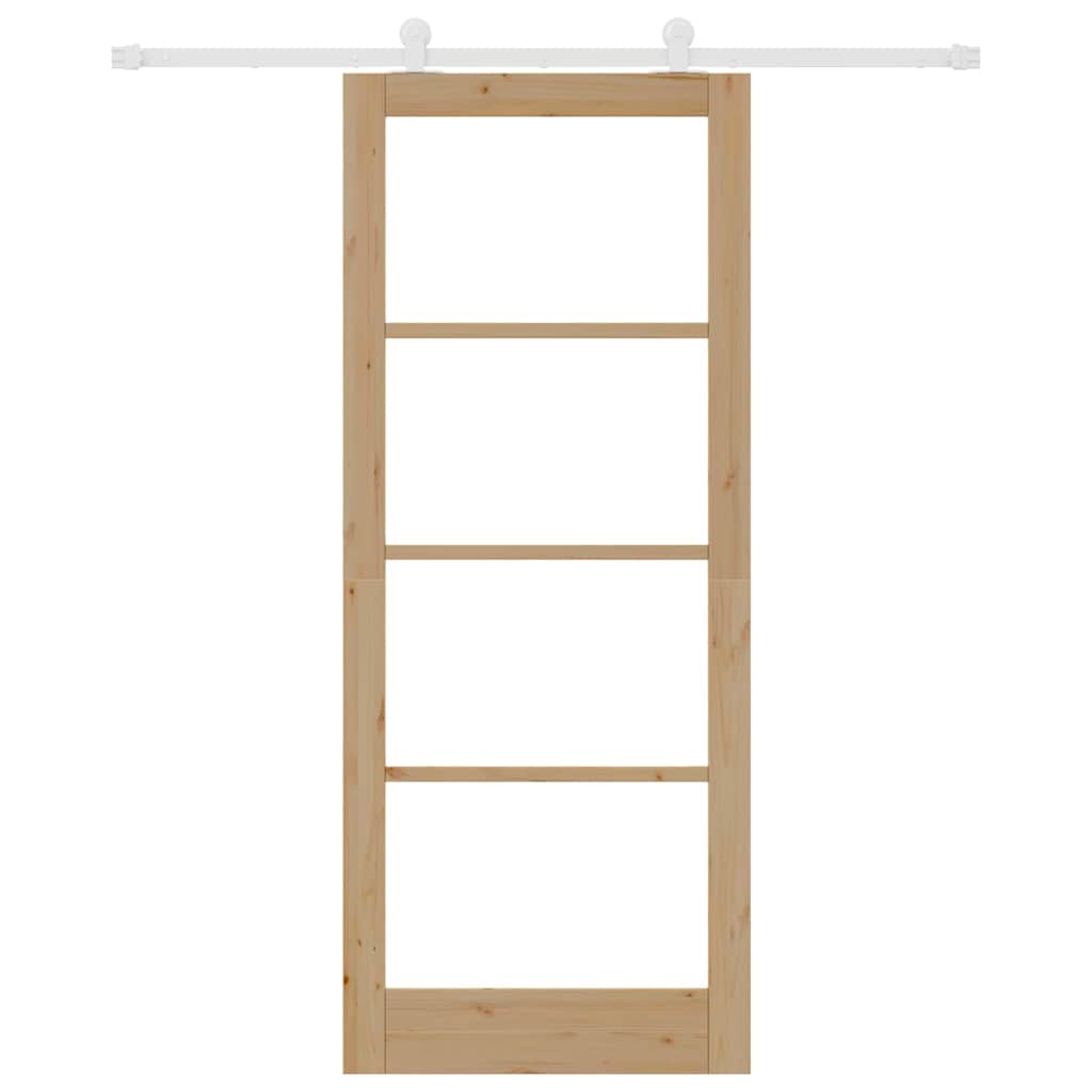 Sliding Door Manual ORKDAL Brown 86 x 211 cm Wood and metal