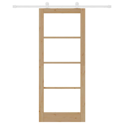 Sliding Door Manual ORKDAL Brown 86 x 211 cm Wood and metal