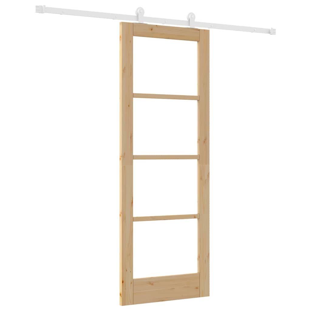 Sliding Door Manual ORKDAL Brown 73.5 x 198.5 cm Wood and metal