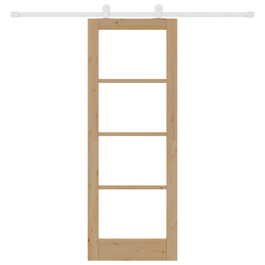 Sliding Door Manual ORKDAL Brown 73.5 x 198.5 cm Wood and metal