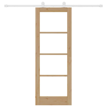 Sliding Door Manual ORKDAL Brown 73.5 x 198.5 cm Wood and metal