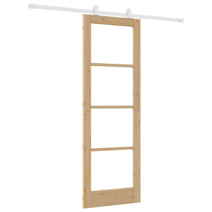 Sliding Door Manual ORKDAL Brown 73.5 x 211 cm Wood and metal
