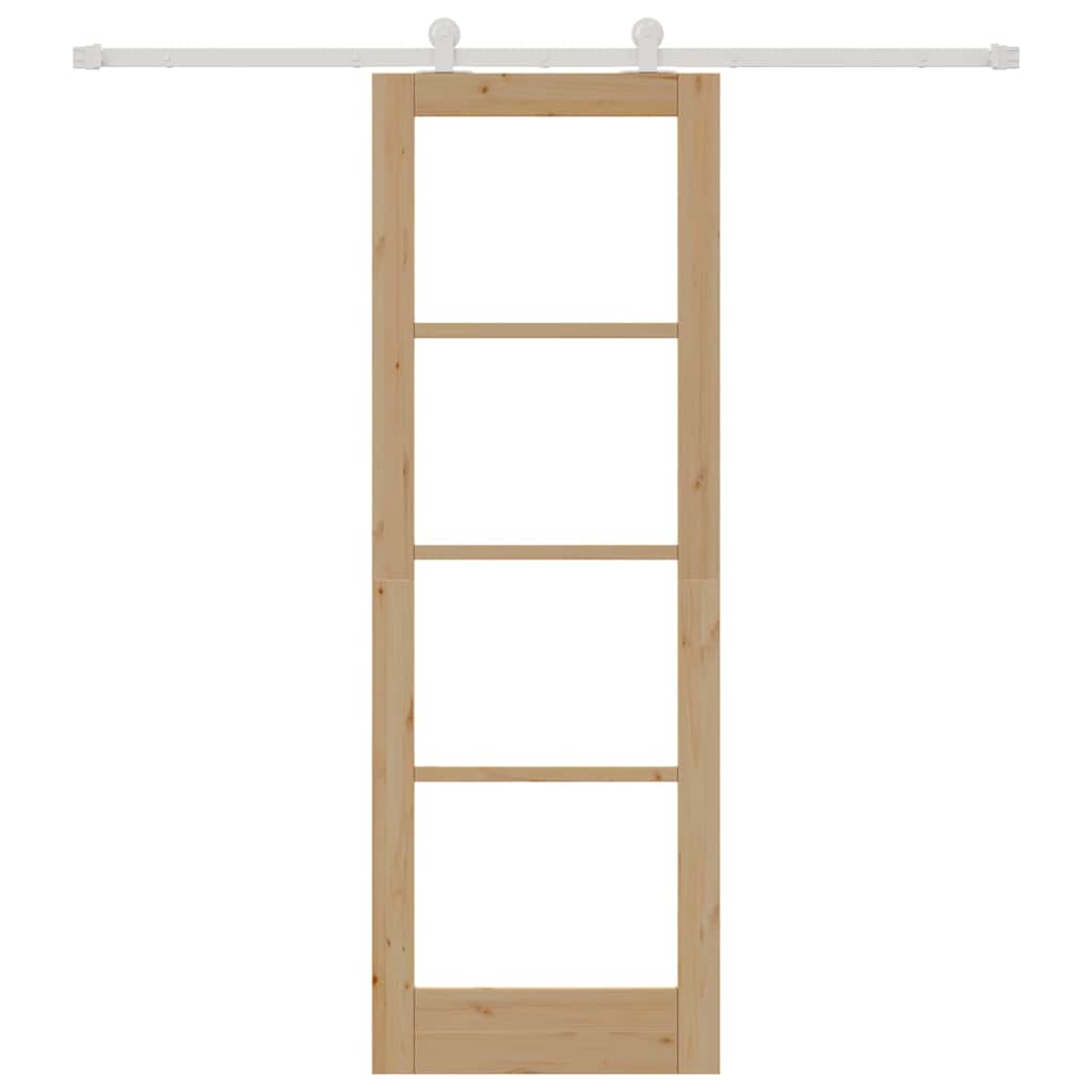 Sliding Door Manual ORKDAL Brown 73.5 x 211 cm Wood and metal