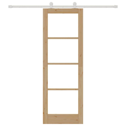 Sliding Door Manual ORKDAL Brown 73.5 x 211 cm Wood and metal