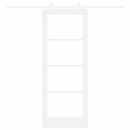 Sliding Door Manual ORKDAL White 78 x 202 cm Wood and metal