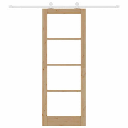Sliding Door Manual ORKDAL Brown 78 x 211 cm Wood and metal