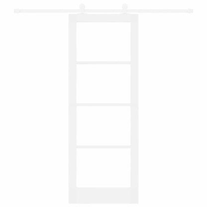 Sliding Door Manual ORKDAL White 78 x 211 cm Wood and metal