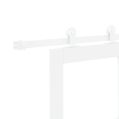 Sliding Door Manual ORKDAL White 78 x 232 cm Wood and metal