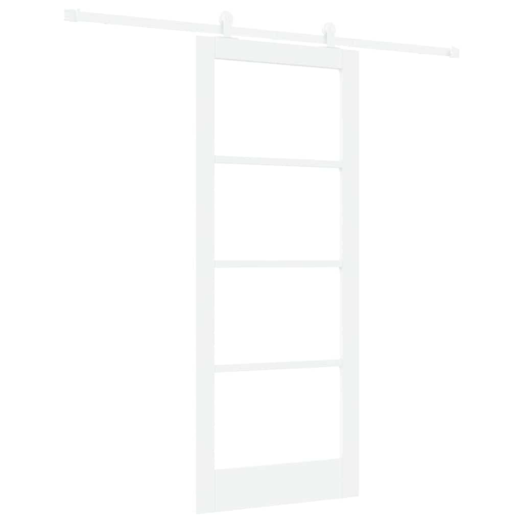 Sliding Door Manual ORKDAL White 83 x 202 cm Wood and metal