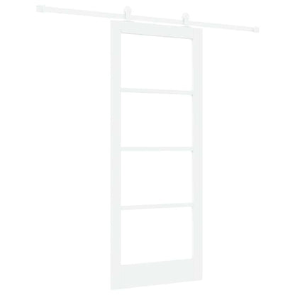Sliding Door Manual ORKDAL White 83 x 202 cm Wood and metal