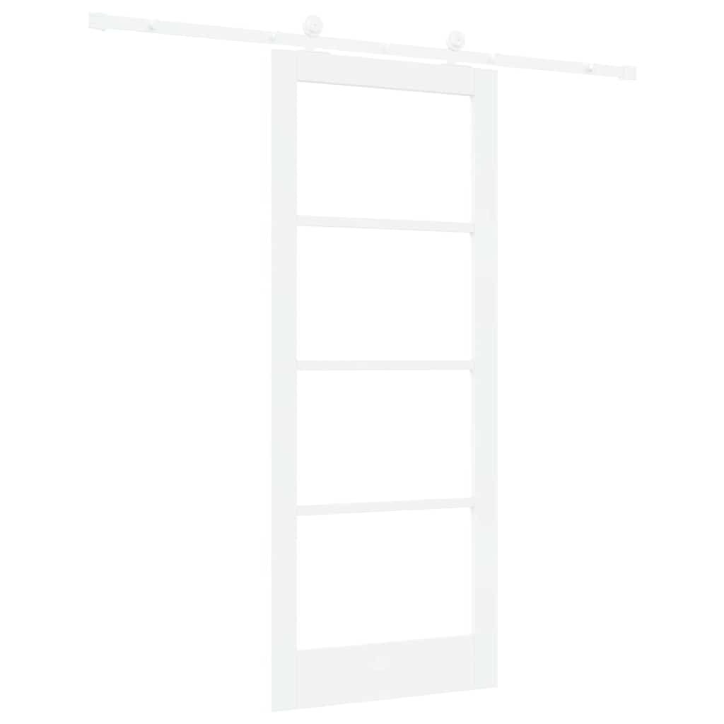 Sliding Door Manual ORKDAL White 83 x 202 cm Wood and metal