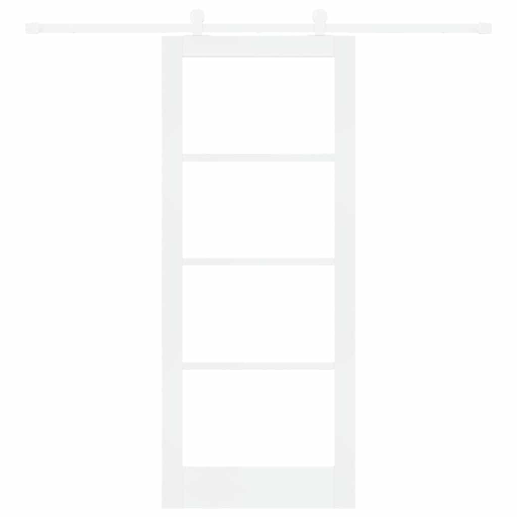 Sliding Door Manual ORKDAL White 83 x 202 cm Wood and metal