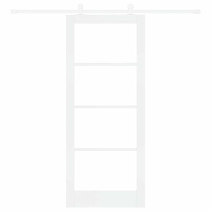 Sliding Door Manual ORKDAL White 83 x 202 cm Wood and metal