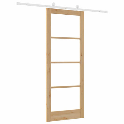 Sliding Door Manual ORKDAL Brown 83 x 211 cm Wood and metal