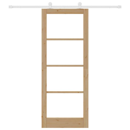 Sliding Door Manual ORKDAL Brown 83 x 211 cm Wood and metal