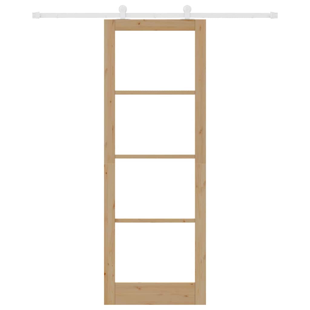 Sliding Door Manual ORKDAL Brown 83 x 232 cm Wood and metal