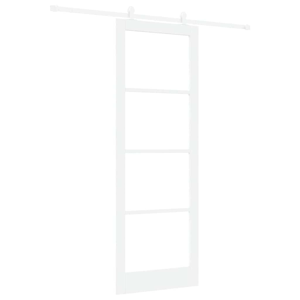 Sliding Door Manual ORKDAL White 83 x 232 cm Wood and metal
